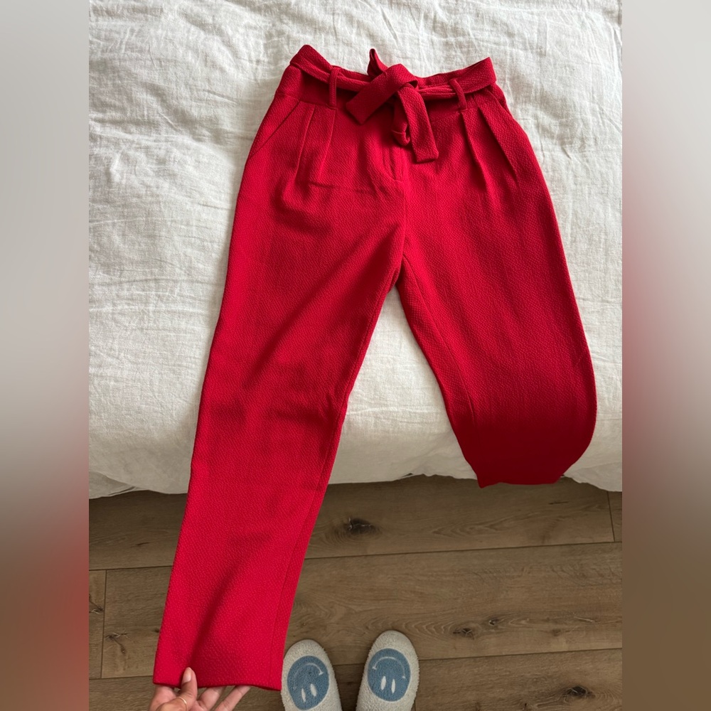 FRNCH Vibrant Red Women's Trousers